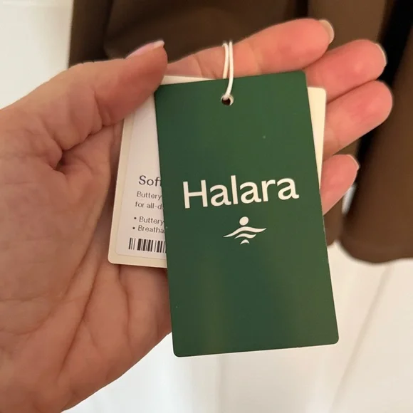 Halara Softlyzero Plush Brown Strappy Athletic Dress - Picture 3 of 7